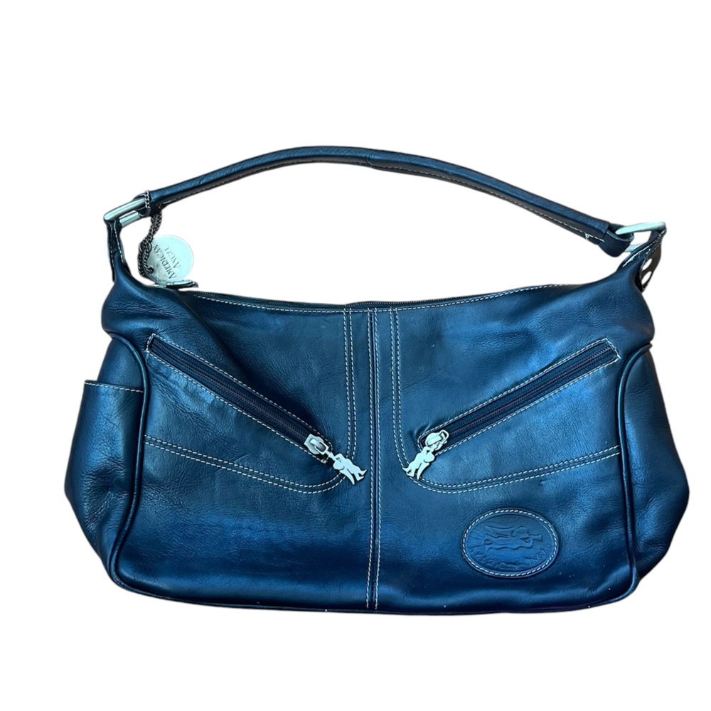 Y2K American angel black shoulder bag